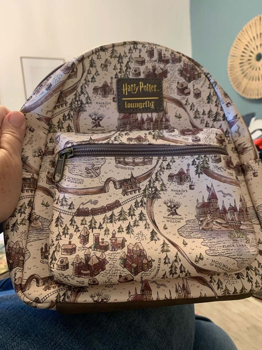 Loungefly Harry Potter School Grounds Map Mini Backpack